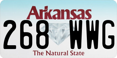 AR license plate 268WWG