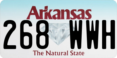 AR license plate 268WWH