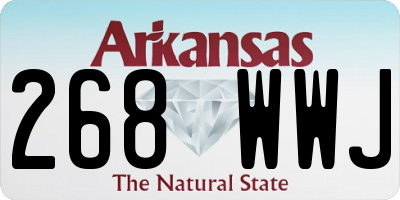 AR license plate 268WWJ