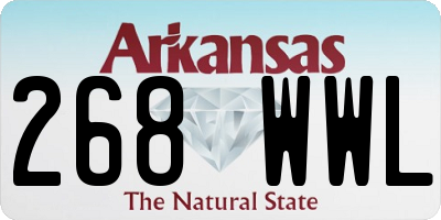 AR license plate 268WWL