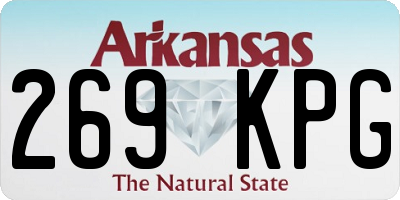 AR license plate 269KPG