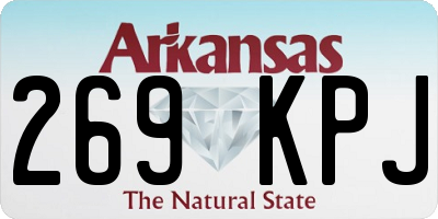 AR license plate 269KPJ