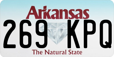 AR license plate 269KPQ