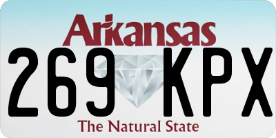 AR license plate 269KPX