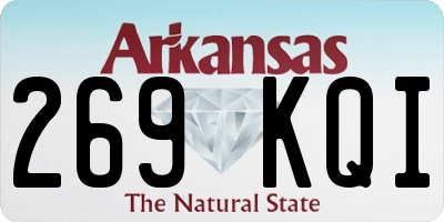 AR license plate 269KQI