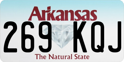 AR license plate 269KQJ