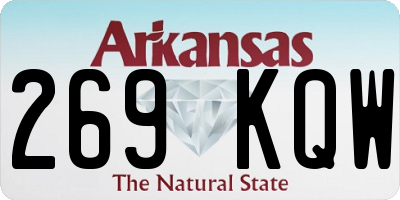 AR license plate 269KQW