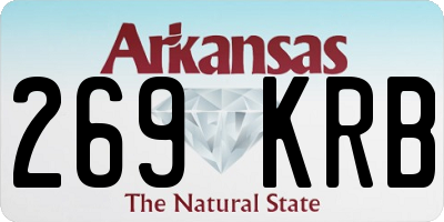 AR license plate 269KRB
