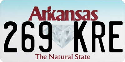 AR license plate 269KRE