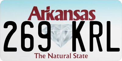 AR license plate 269KRL