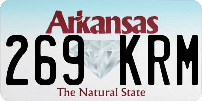 AR license plate 269KRM