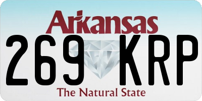 AR license plate 269KRP