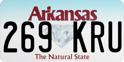 AR license plate 269KRU