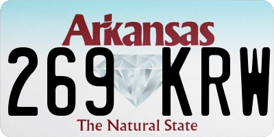 AR license plate 269KRW