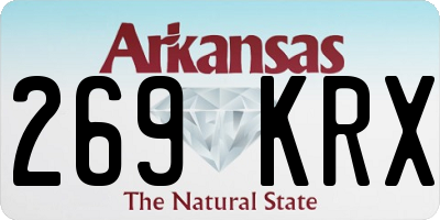 AR license plate 269KRX