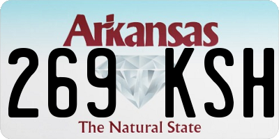 AR license plate 269KSH