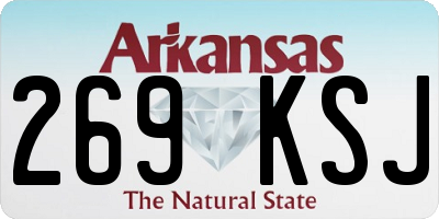 AR license plate 269KSJ