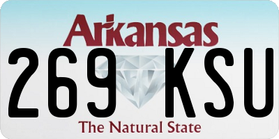 AR license plate 269KSU