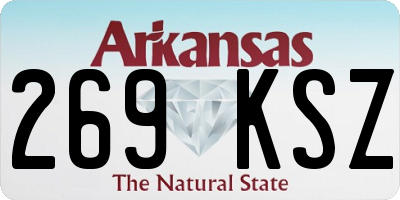 AR license plate 269KSZ