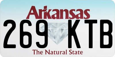 AR license plate 269KTB