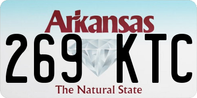 AR license plate 269KTC