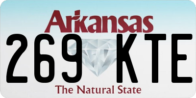 AR license plate 269KTE
