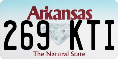 AR license plate 269KTI