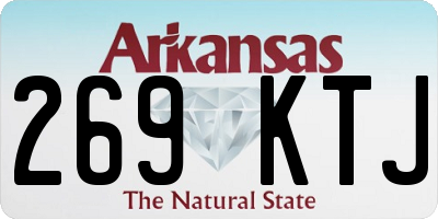 AR license plate 269KTJ