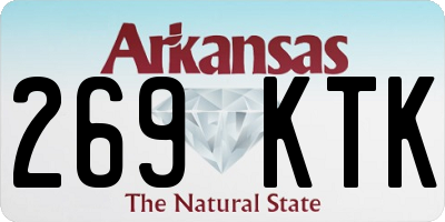 AR license plate 269KTK