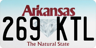 AR license plate 269KTL