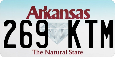 AR license plate 269KTM