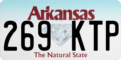 AR license plate 269KTP