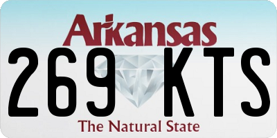 AR license plate 269KTS