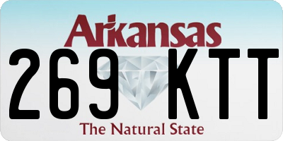 AR license plate 269KTT