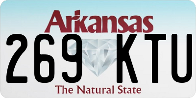 AR license plate 269KTU