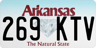 AR license plate 269KTV