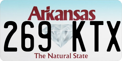 AR license plate 269KTX