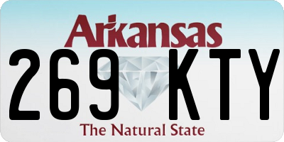 AR license plate 269KTY