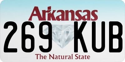 AR license plate 269KUB