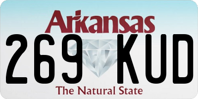AR license plate 269KUD