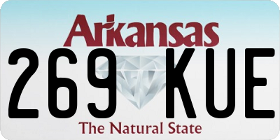 AR license plate 269KUE