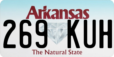 AR license plate 269KUH