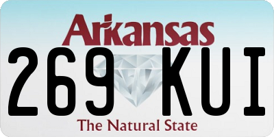 AR license plate 269KUI