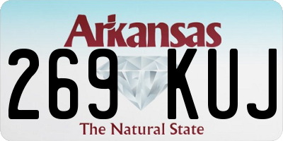 AR license plate 269KUJ