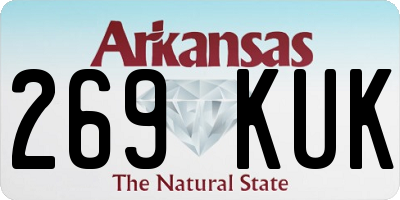 AR license plate 269KUK
