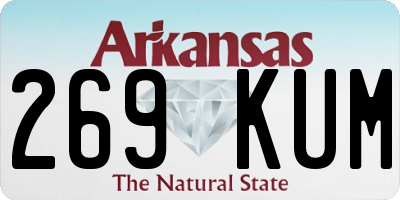 AR license plate 269KUM