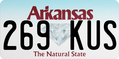 AR license plate 269KUS