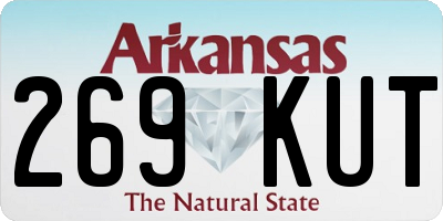 AR license plate 269KUT