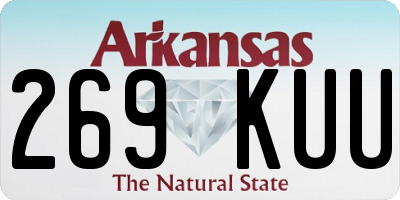 AR license plate 269KUU