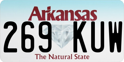 AR license plate 269KUW